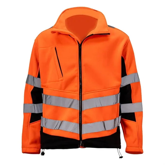 VISIPRO Reflective Safety Jacket with Black Trim - 280G Flee