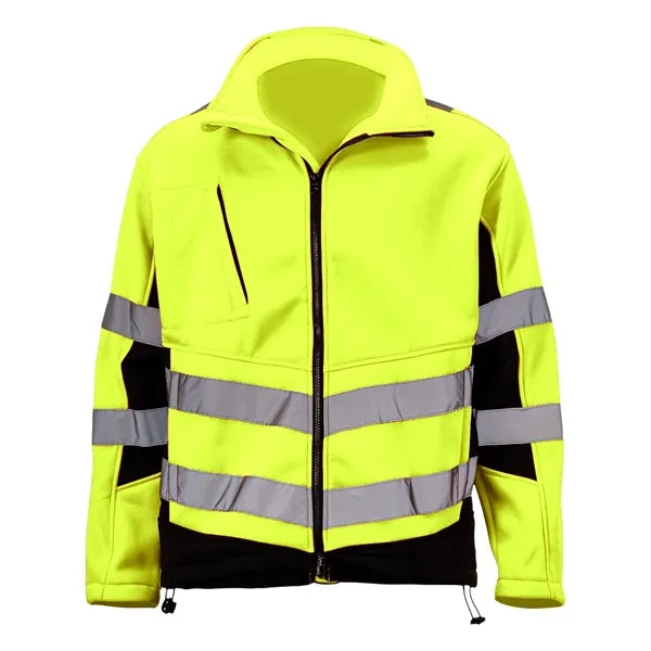 VISIPRO Reflective Safety Jacket with Black Trim - 280G Flee
