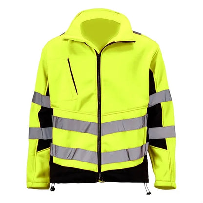 VISIPRO Reflective Safety Jacket with Black Trim - 280G Flee