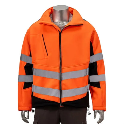 VISIPRO Reflective Safety Jacket with Black Trim - 280G Flee