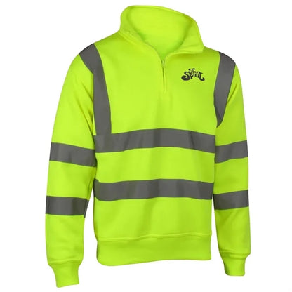 VISIPRO Reflective Safety Quarter-Zip Sweatshirt with Bands