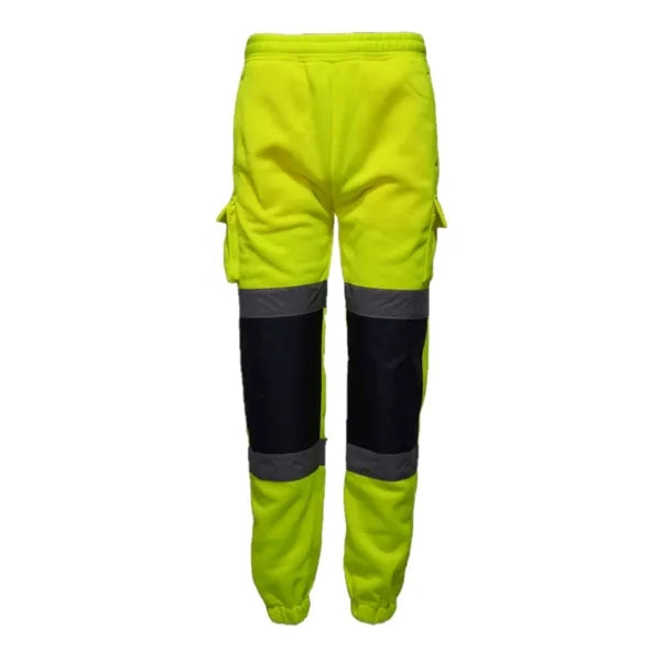 VISIPRO Reflective Front Colorblock Safety Jogger Sweatpants