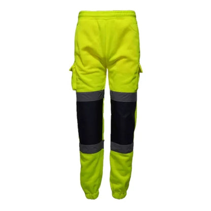VISIPRO Reflective Front Colorblock Safety Jogger Sweatpants