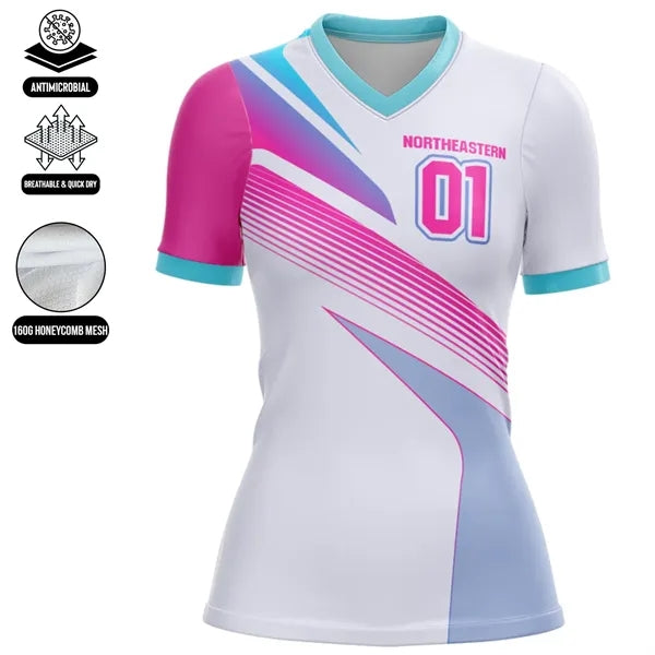 Women's Premium Full Sublimation Volleyball Cap Sleeve Jerse
