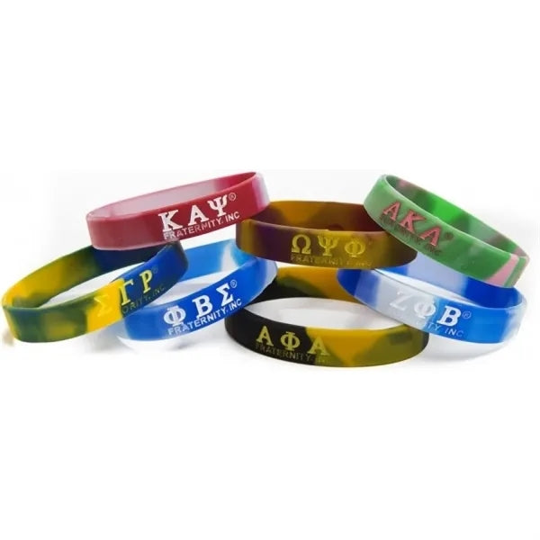 Tie Dye Silicone Wristband - 1/2" band