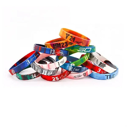 Tie Dye Silicone Wristband - 1/2" band