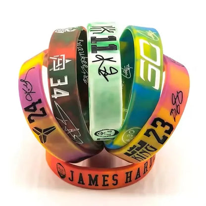 Tie Dye Silicone Wristband - 1/2" band