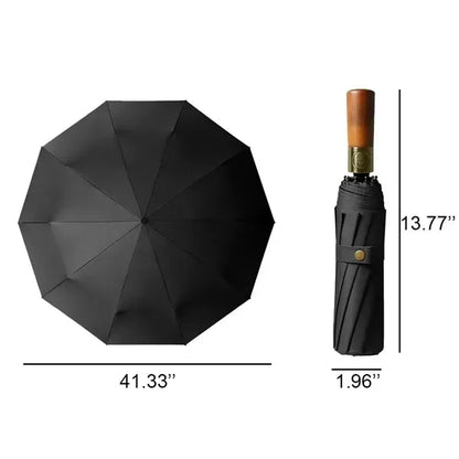 Automatic Umbrella With Wood Handle