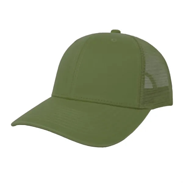 Premium Cotton & Mesh 6-Panel Structured Cap Velcro Closure