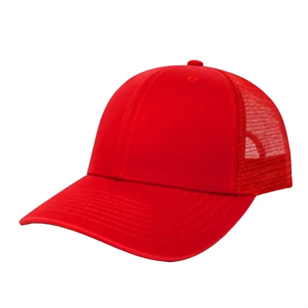 Premium Cotton & Mesh 6-Panel Structured Cap Velcro Closure