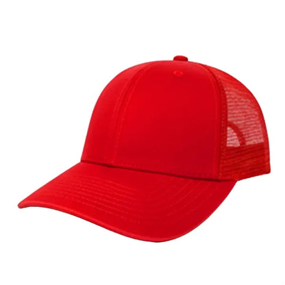 Premium Cotton & Mesh 6-Panel Structured Cap Velcro Closure