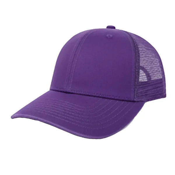 Premium Cotton & Mesh 6-Panel Structured Cap Velcro Closure