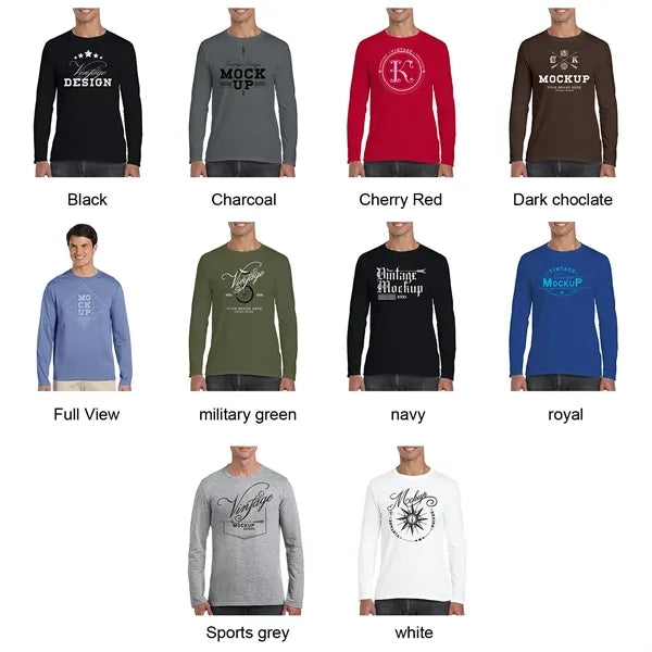 SoftStyle Adult Long Sleeve T-Shirts 4.5 oz cotton
