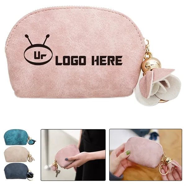 Zipper Flower Mini Coin Purse