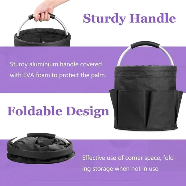 17L Portable Caddy bag with Soft Handle Tool Basket