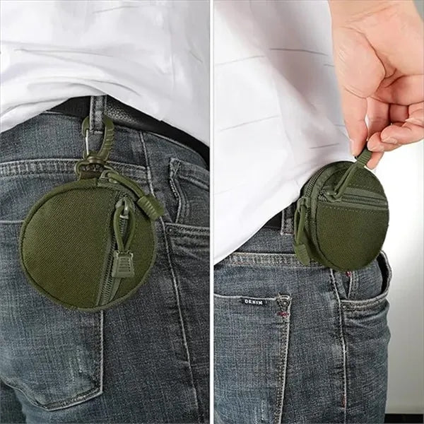 Tactical  EDC Pouch Coin Purchase Keychain Card Holder