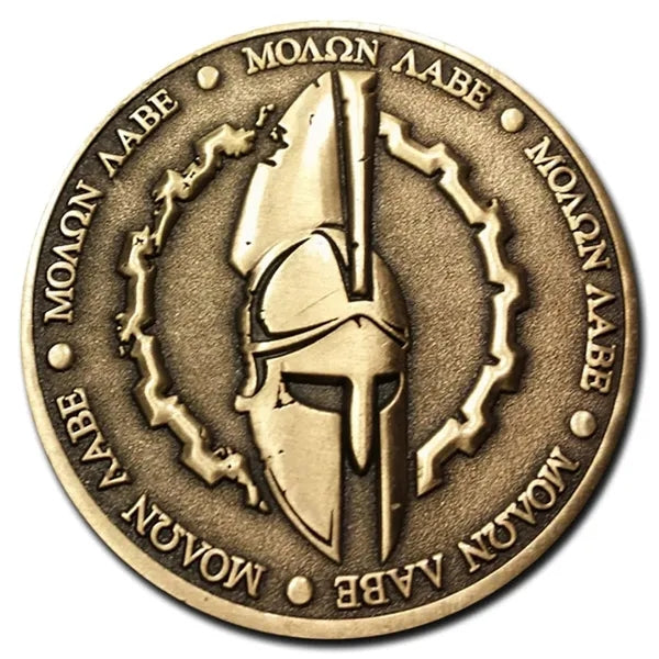 Zinc Alloy Challenge Coin with Antique Plating Finishes -