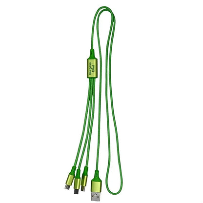 3-in-1 Multi-Device Metallic Charging Cable