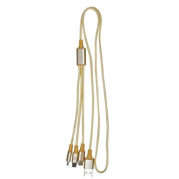 3-in-1 Multi-Device Metallic Charging Cable