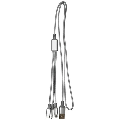 3-in-1 Multi-Device Metallic Charging Cable