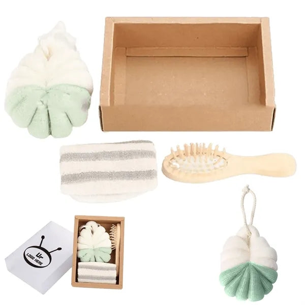 Bath Sponge Brush Set