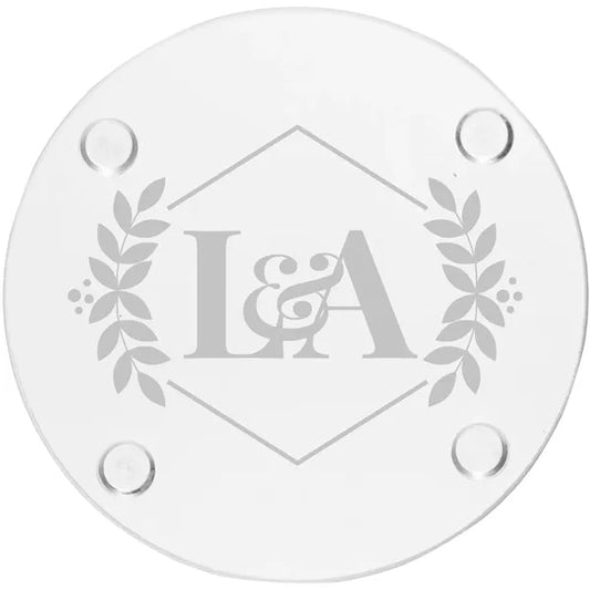 Circular Glass Coasters 4"