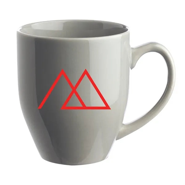 Glossy Bistro Style Ceramic Mug, 16 oz.