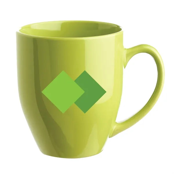 Glossy Bistro Style Ceramic Mug, 16 oz.