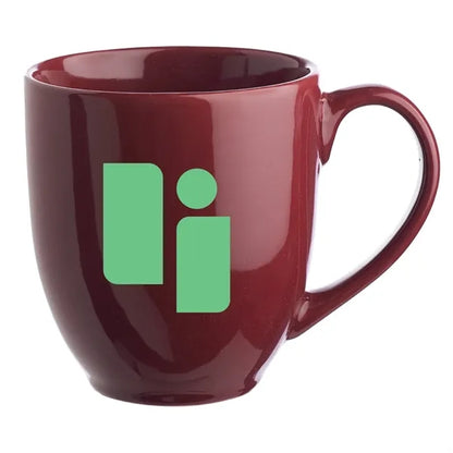 Glossy Bistro Style Ceramic Mug, 16 oz.