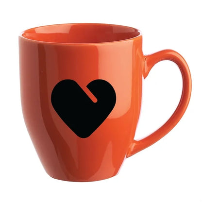 Glossy Bistro Style Ceramic Mug, 16 oz.