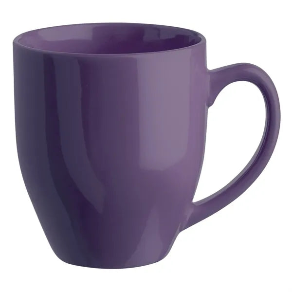 Glossy Bistro Style Ceramic Mug, 16 oz.