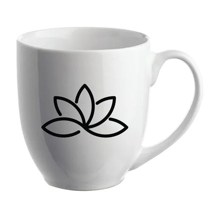 Glossy Bistro Style Ceramic Mug, 16 oz.