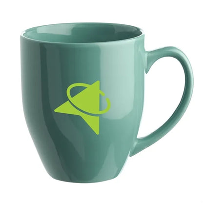 Glossy Bistro Style Ceramic Mug, 16 oz.