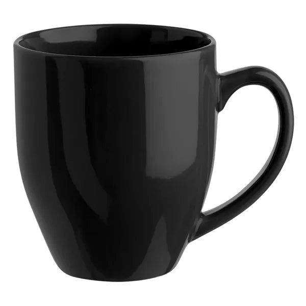 Glossy Bistro Style Ceramic Mug, 16 oz.
