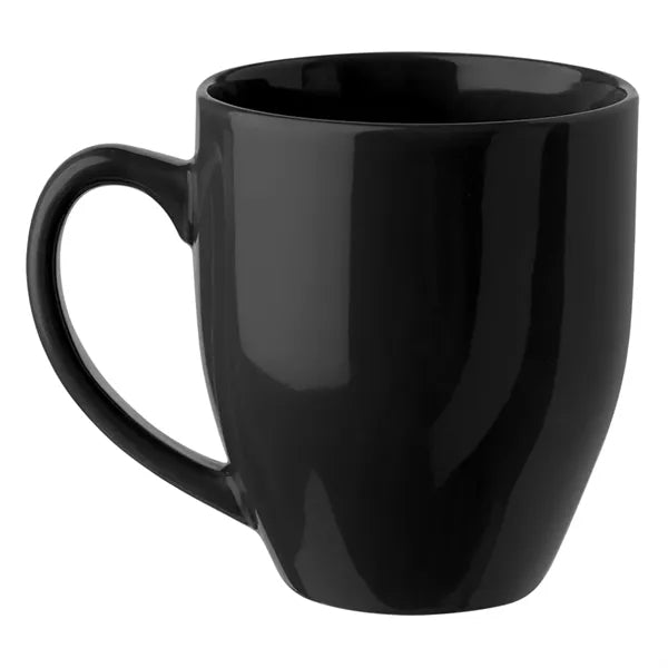 Glossy Bistro Style Ceramic Mug, 16 oz.