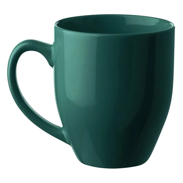 Glossy Bistro Style Ceramic Mug, 16 oz.