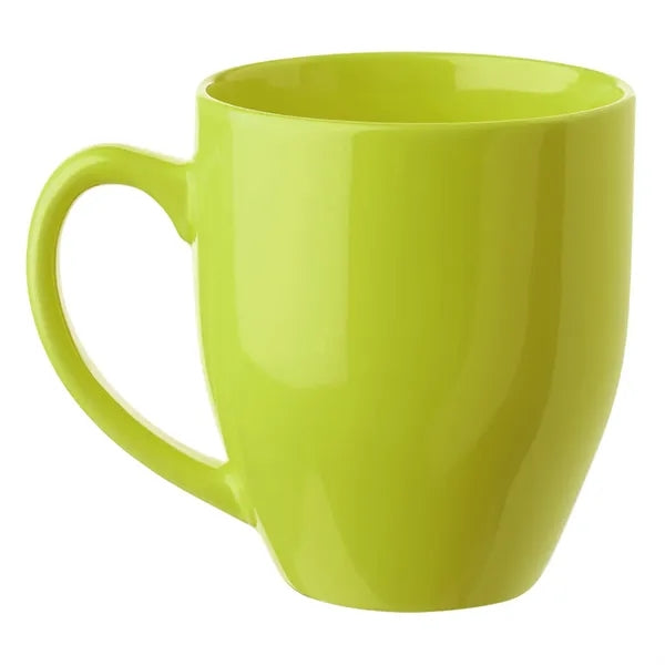 Glossy Bistro Style Ceramic Mug, 16 oz.