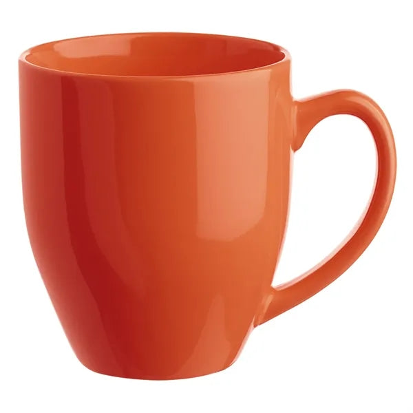 Glossy Bistro Style Ceramic Mug, 16 oz.