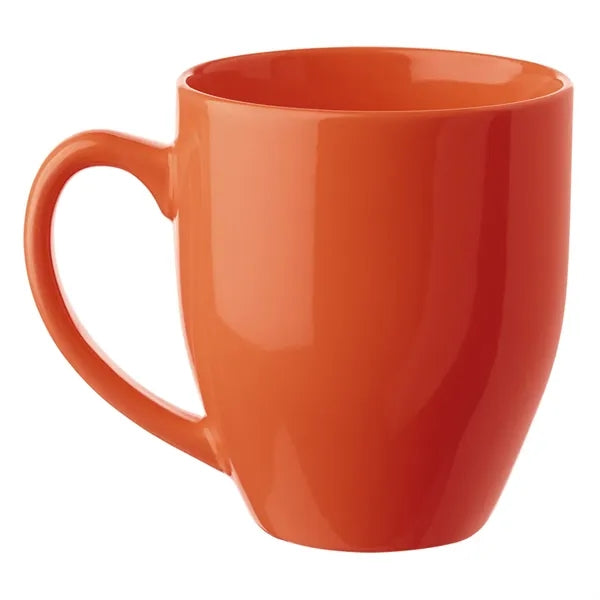 Glossy Bistro Style Ceramic Mug, 16 oz.
