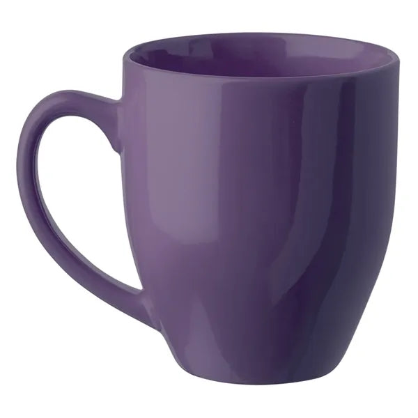 Glossy Bistro Style Ceramic Mug, 16 oz.