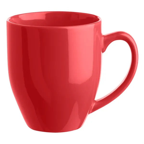 Glossy Bistro Style Ceramic Mug, 16 oz.
