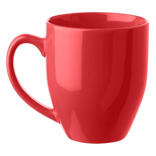 Glossy Bistro Style Ceramic Mug, 16 oz.