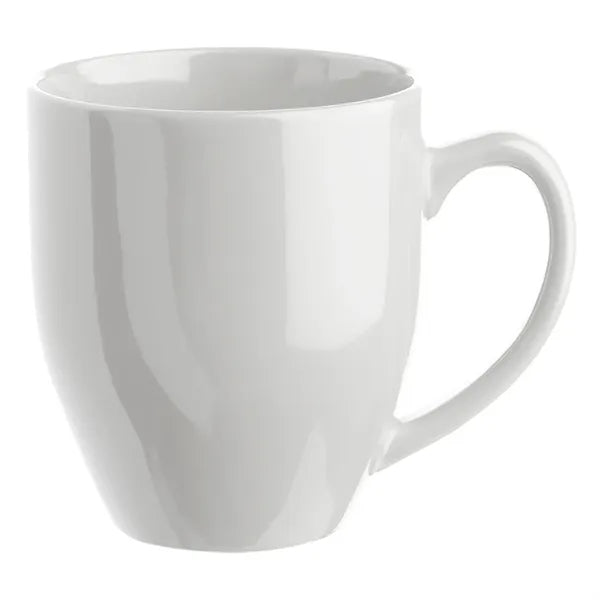 Glossy Bistro Style Ceramic Mug, 16 oz.