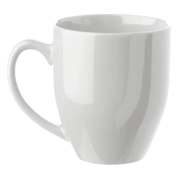 Glossy Bistro Style Ceramic Mug, 16 oz.