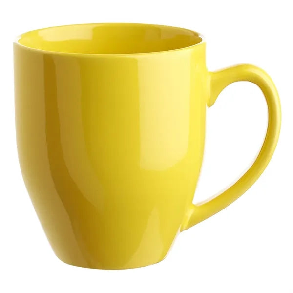 Glossy Bistro Style Ceramic Mug, 16 oz.
