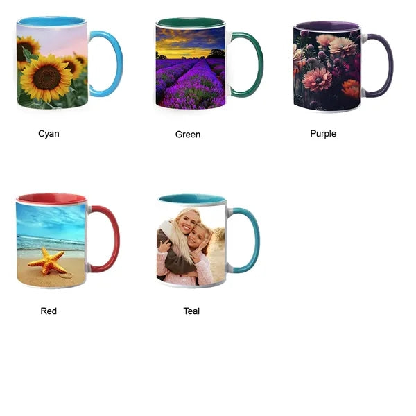 11 oz. Bright Two-Tone Sublimation Custom Mug