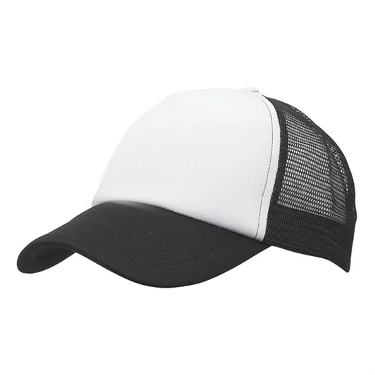 Structured Mesh Baseball Hat with Curved Visor