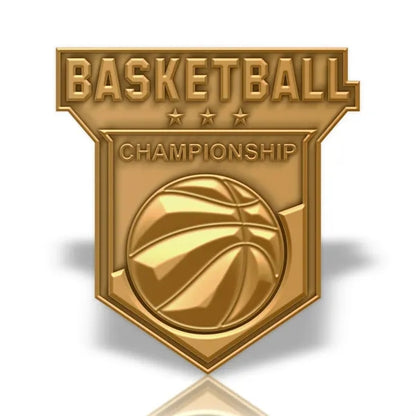 Solid Iron Lapel Pin with Dual Plating