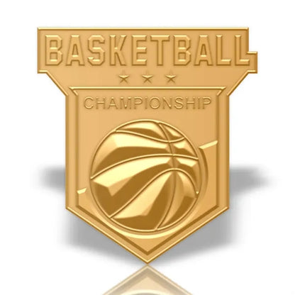 Solid Iron Lapel Pin with Dual Plating