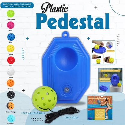 Pickleball Rebound Trainer w/ Plastic Pedestal & Rope